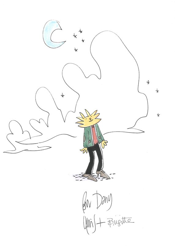 Lewis Trondheim, Brigitte Findakly, Richard (Lapinot / Kobijn) - Dédicace Lewis Trondheim, Brigitte Findakly, Richard (Lapinot / Kobijn) - Dédicace