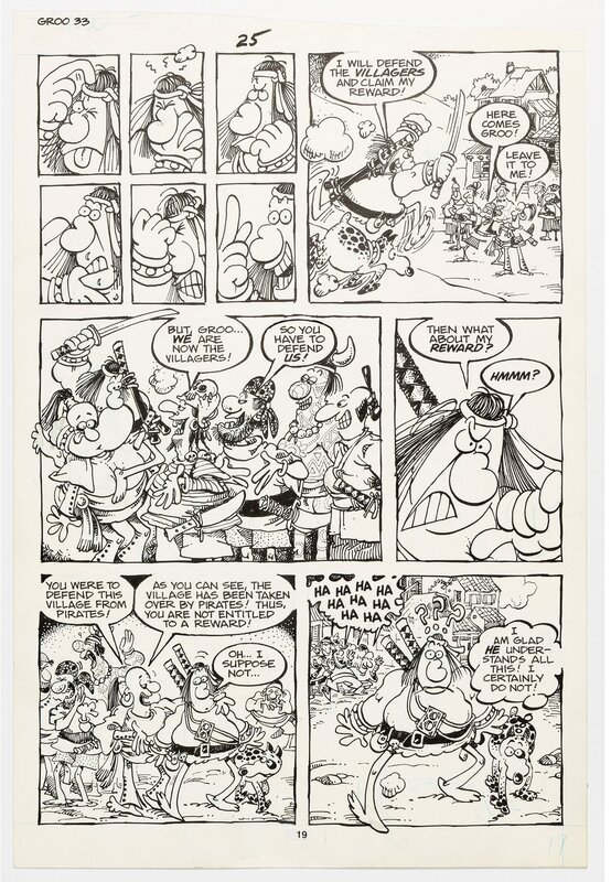 Groo the Wanderer par Sergio Aragonés - Planche originale