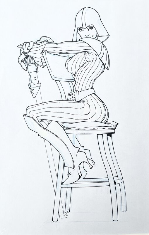 Dark Vadorette par Sylvain Guinebaud - Illustration originale
