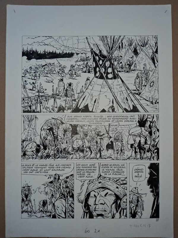 Derib, Buddy Longway - Chinook - Planche 17 - Planche originale