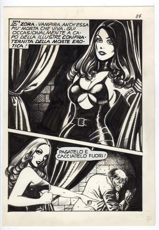 Zora par Paolo Morisi - Planche originale