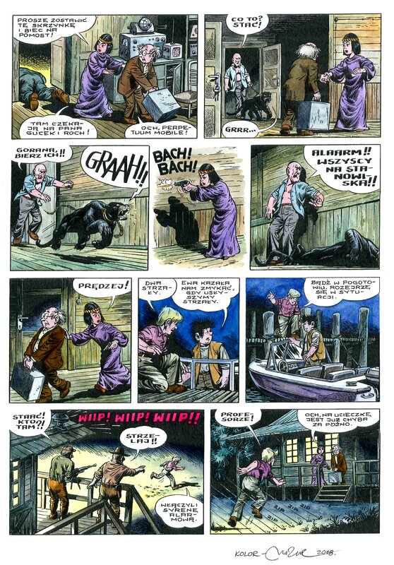 Gucek et Roch par Janusz Christa, Maciej Mazur - Planche originale
