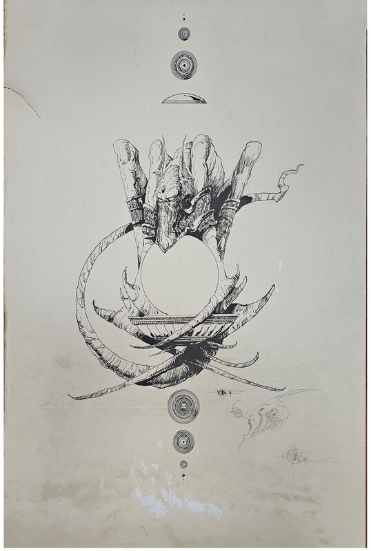 Philippe Druillet, Yragaël - Urm le fou - Planche originale