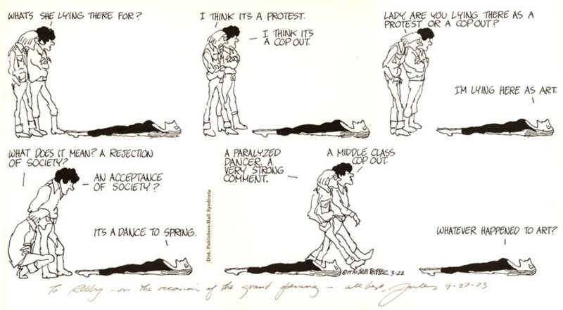 En vente - Feiffer -strip 3-22-1970 - Planche originale