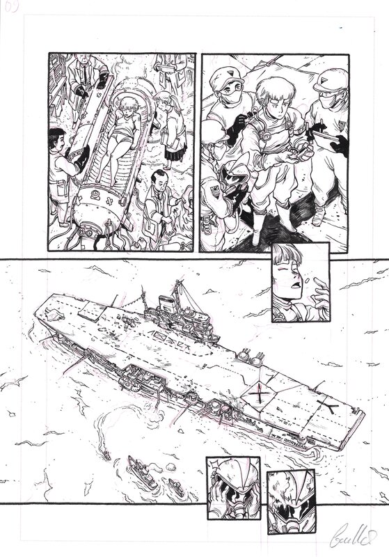 En vente - Guillaume Singelin, Shin ZERO - Planche originale 68 - Planche originale