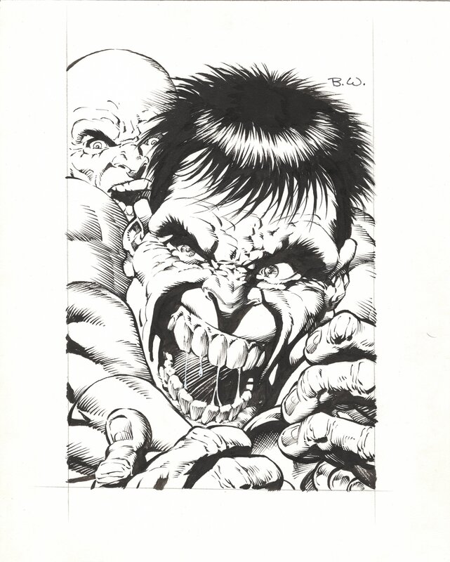 For sale - Hulk by Bernie Wrightson - Original Illustration