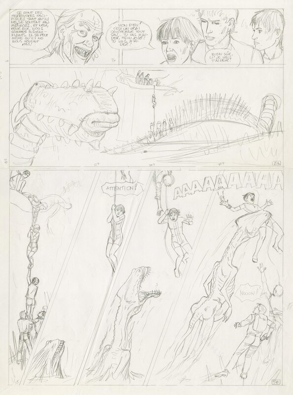 En vente - Leo, Aldébaran - La créature, Tome 5 - Planche originale