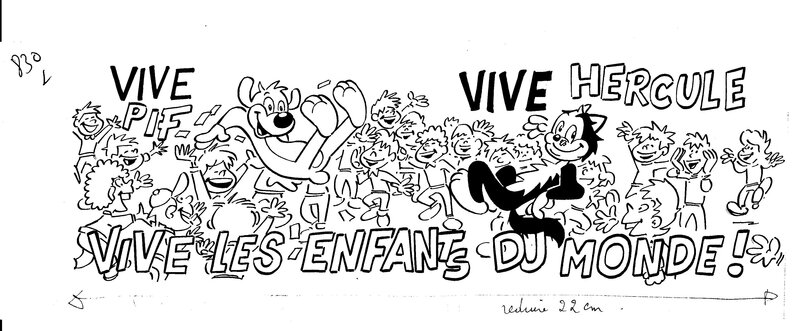 Pif et Hercule by Anonyme - Original Illustration