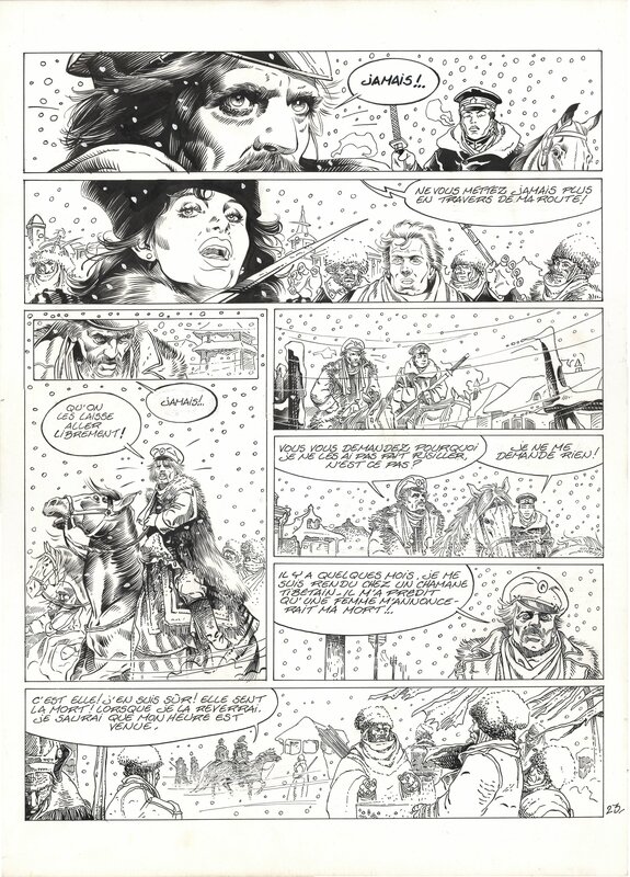 For sale - Crisse, L'ombre des damnés - Ungern Kahn - Mongolie 1921 - Comic Strip