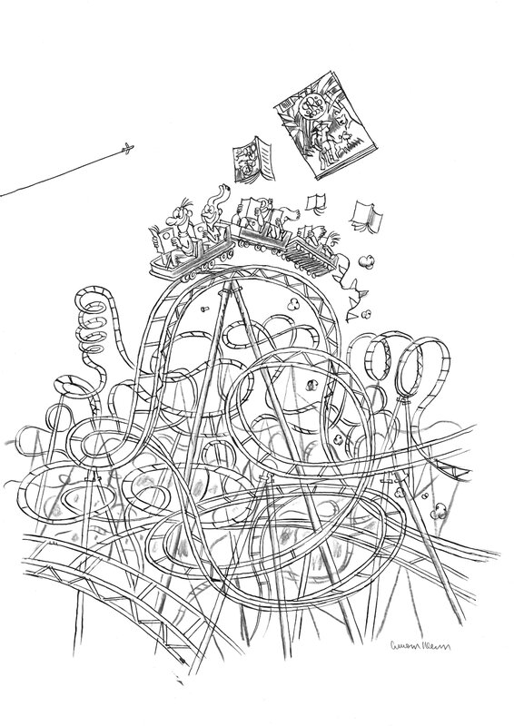 Stripgids by Luc Cromheecke - Original Illustration