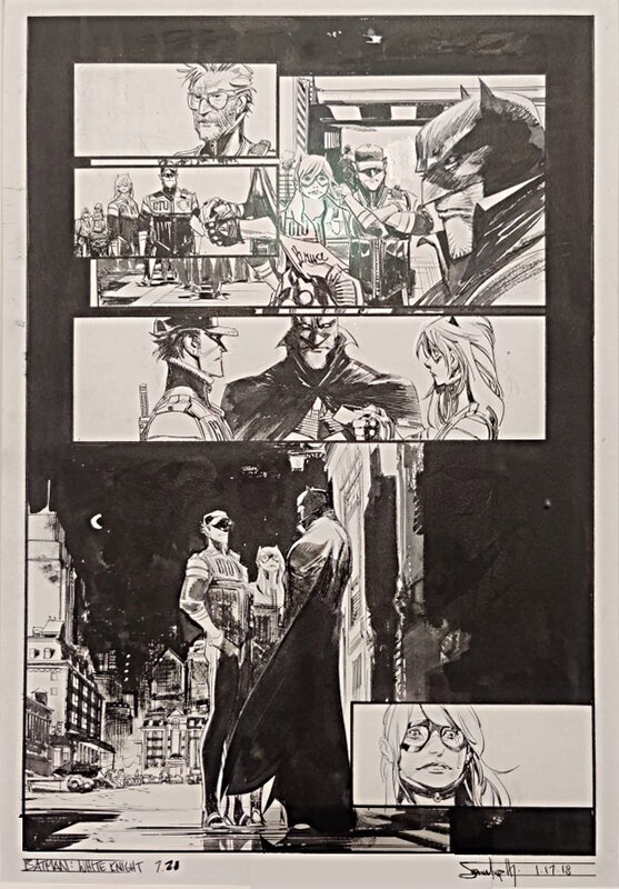 Batman  White Night par Sean Murphy - Planche originale