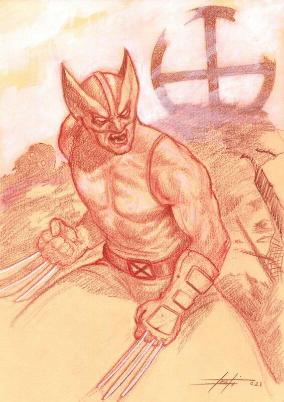 For sale - Wolverine by Luca Strati - Original Illustration
