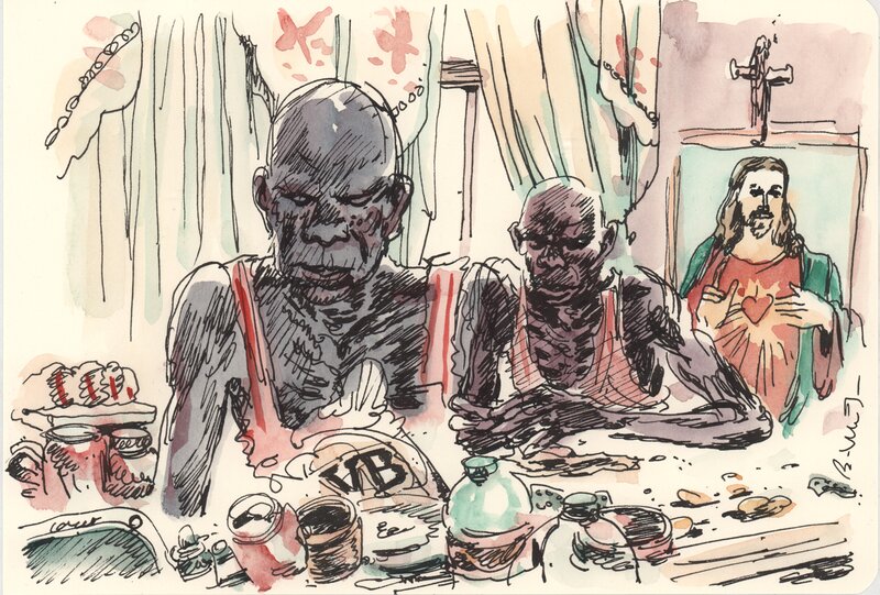 En vente - Bastien Vivès, Bastien VIVES - Corto Maltese  Le jour d'avant - 31 - Planche originale