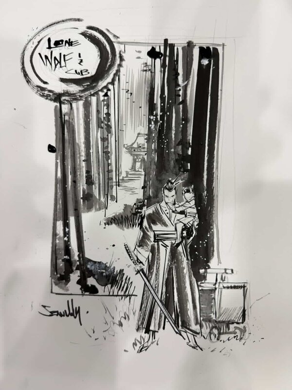 Lone Wolf and Cub by Sean Murphy - Original Illustration