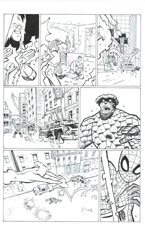 En vente - Pierre Alary - The Spider-Man Family #3 - Planche originale