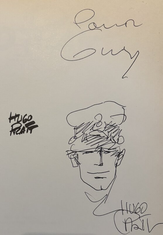 Pratt, Dédicace de Corto Maltese - Sketch