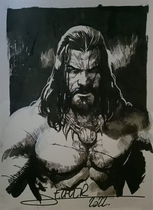 Conan by Valentin Secher - Original Illustration