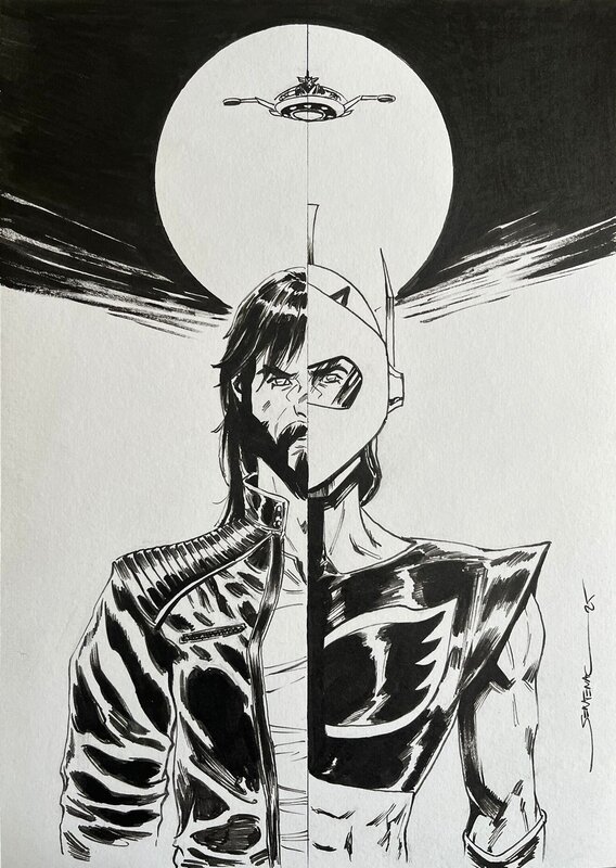 Sentenac - Illustration Goldorak - Original Illustration