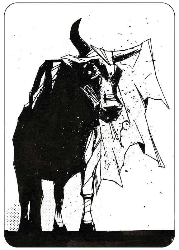 Bullfight par Matthew Dunn - Illustration originale