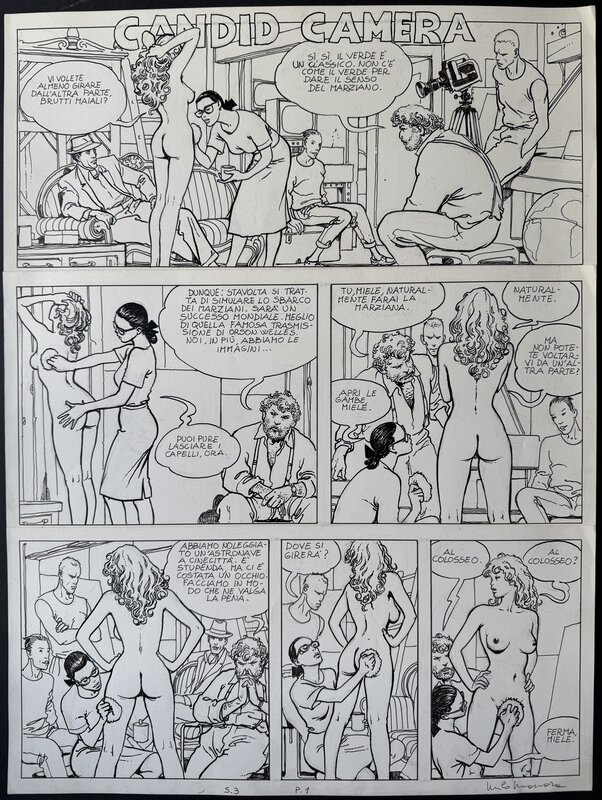 For sale - Milo Manara, Candide Camera PAGE 10 - Comic Strip For sale - Milo Manara, Candide Camera PAGE 10 - Comic Strip