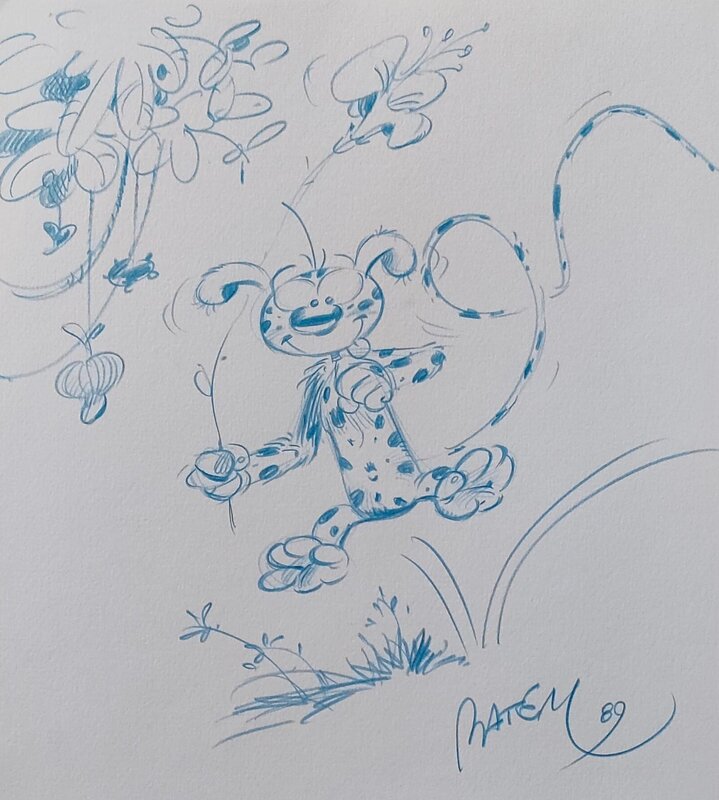 Marsupilami par Batem 1989 - Sketch