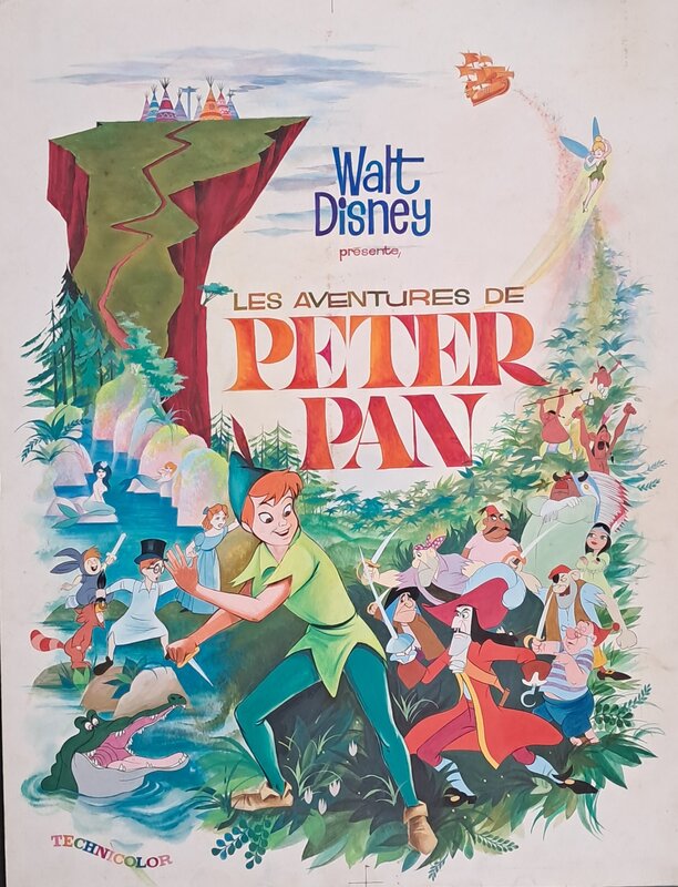 Peter Pan par Walt Disney Inconnu - Planche originale