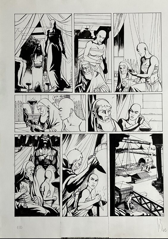 Cassio par Henri Reculé - Planche originale