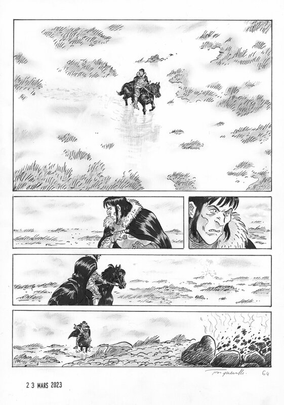 La terre verte par Hervé Tanquerelle - Planche originale La terre verte par Hervé Tanquerelle - Planche originale