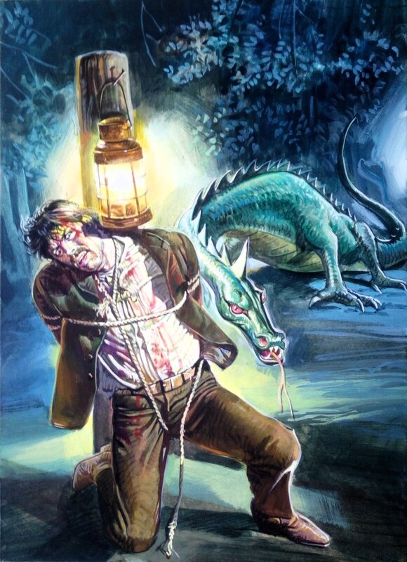 Enzo Sciotti, Terror blue #82 - Règles du jeu - Italien Horror Series 1980 - Couverture originale Enzo Sciotti, Terror blue #82 - Règles du jeu - Italien Horror Series 1980 - Couverture originale