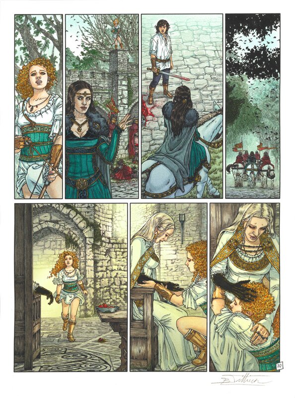 Béatrice Tillier, Jean Dufaux, Complainte des Landes Perdus (Cycle 3) - Tome 2, Planche 70 - Planche originale