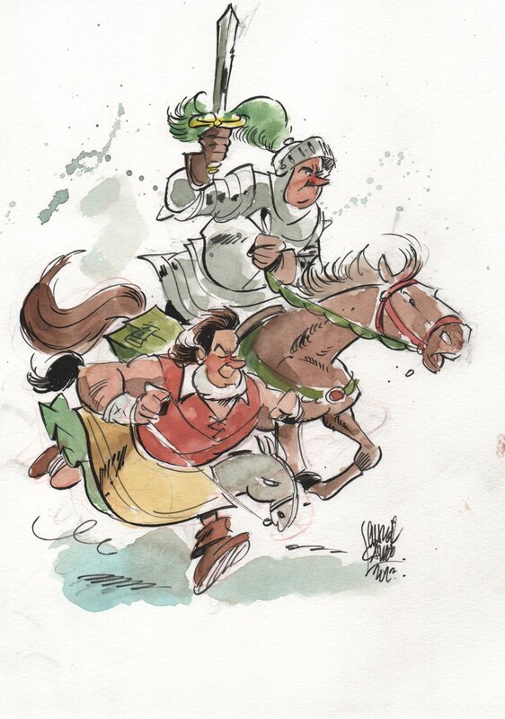 Charel Cambré, Amoras - Lambik & Jerom - Original Illustration