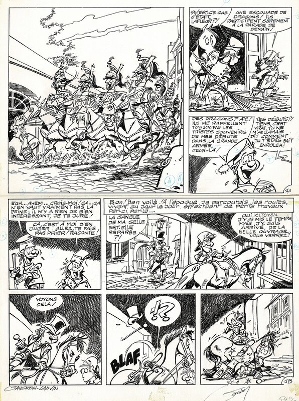 Godaille et Godasse par Jacques Sandron - Planche originale
