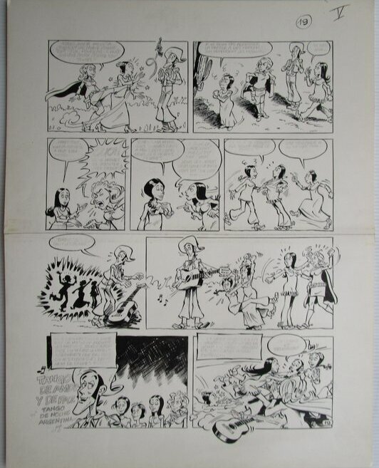 Bandoneon par Dino Attanasio - Planche originale