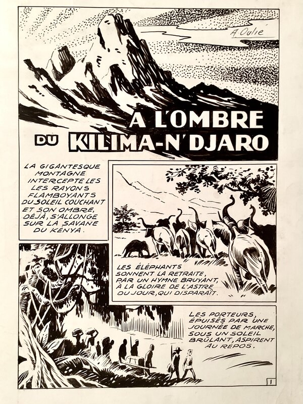 André Oulié, A l’ombre du Kilima-n ‘Djaro - Comic Strip