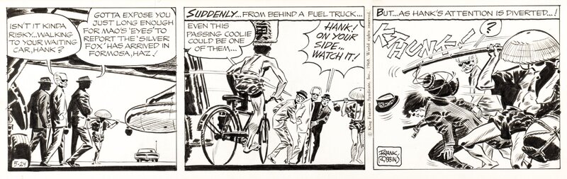 Frank Robbins, Johnny Hazard - 24 may 1968 - Planche originale