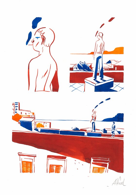 En vente - Come prima par Alfred - Planche originale