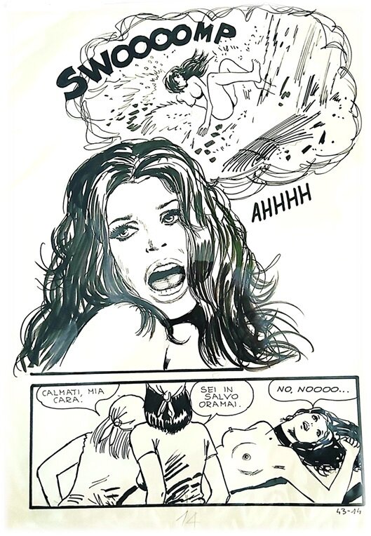 Milo Manara, Jolanda de Almaviva n. 43-14 - Comic Strip Milo Manara, Jolanda de Almaviva n. 43-14 - Comic Strip