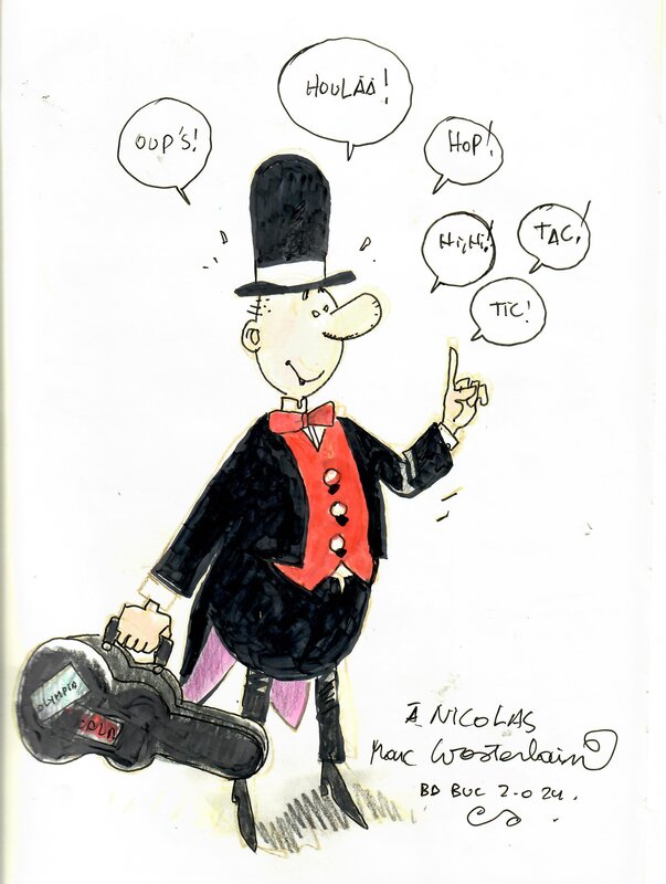 Monsieur Bonhomme par Marc Wasterlain - Dédicace