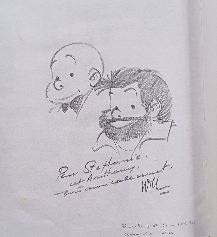 Tif et Tondu by Will, Fernand Dineur - Sketch