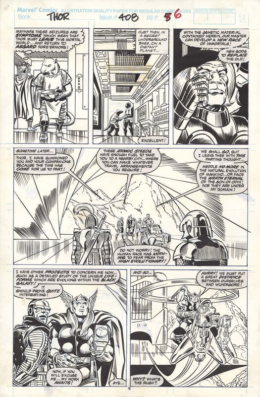 Ron Frenz, Joe Sinnott, Mighty Thor #408, page 6 - Original Illustration