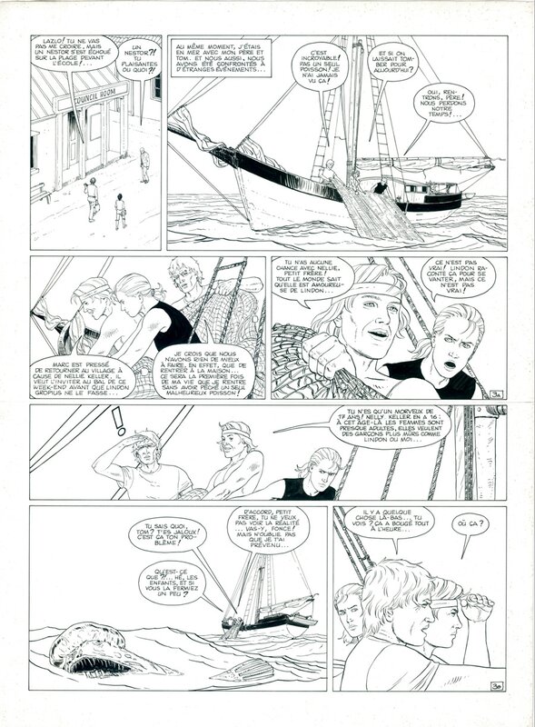 En vente - Aldebaran par Leo - Planche originale