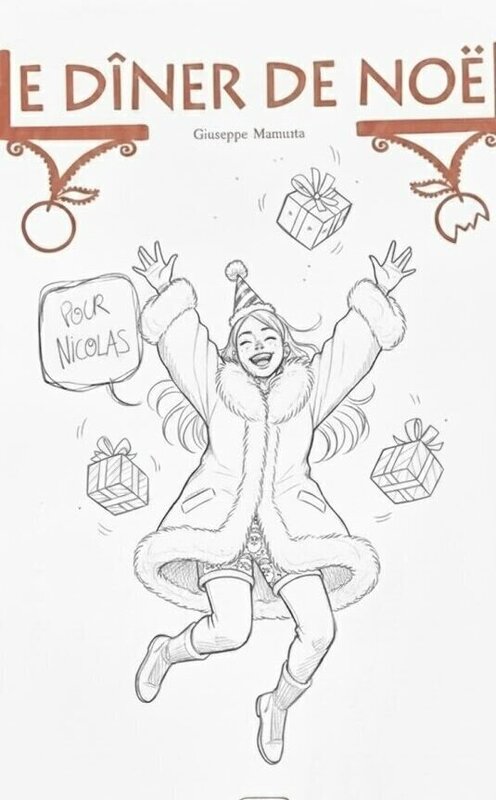 Le dîner de Noël par Giuseppe Manunta - Dédicace Le dîner de Noël par Giuseppe Manunta - Dédicace