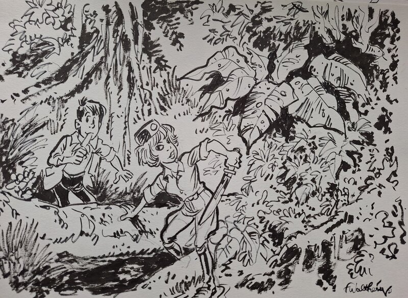 For sale - François Walthéry, Natacha et Walter dans la jungle - Comic Strip