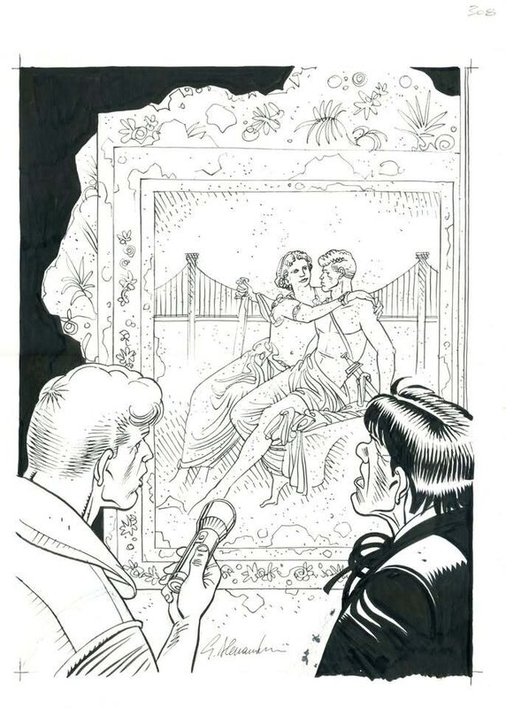 En vente - Giancarlo Alessandrini, MARTIN MYSTERE 308 COVER - Couverture originale