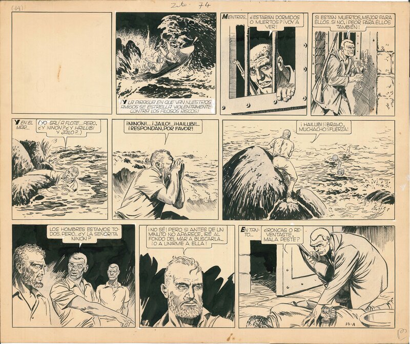 Alberto Breccia, Jean de la Martinica - Planche originale