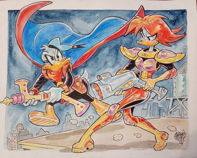 Alessandro Gottardo, Fantomiald en mission - Illustration originale Alessandro Gottardo, Fantomiald en mission - Illustration originale