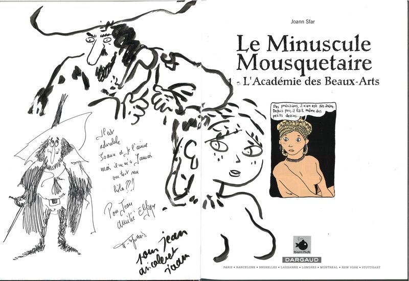 Joann Sfar, Le Minuscule Mousquetaire - Sketch