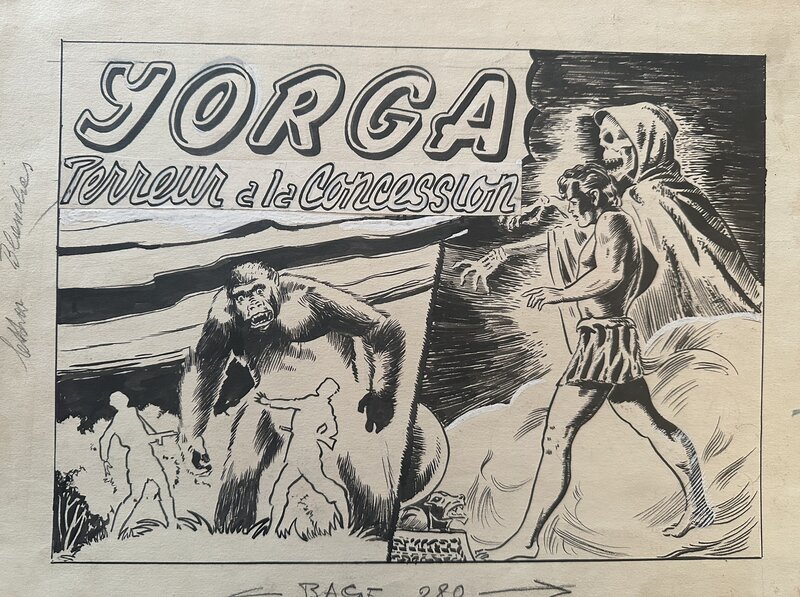 Antonio Canale, Terreur à la concession, Yorga 1948 - Couverture originale