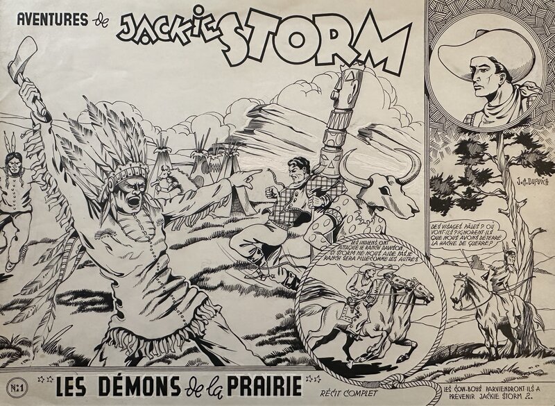 J. A. Dupuich, Les démons de la prairie, Jackie Storm 1949 - Couverture originale