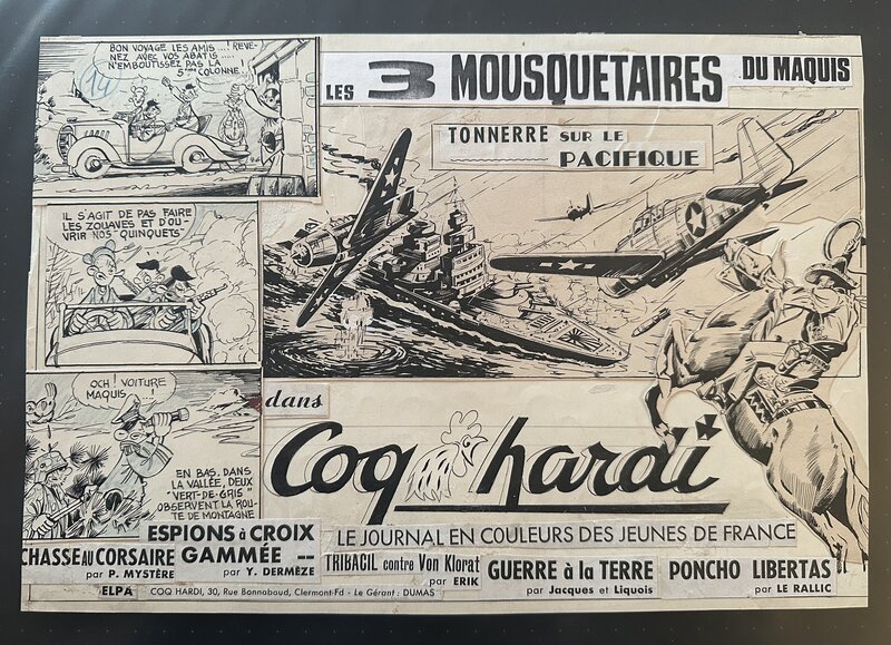Marijac, Publicité pour le journal Coq Hardi - Couverture originale